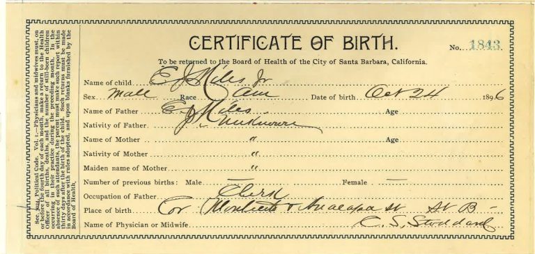 Where S The Birth Certificate