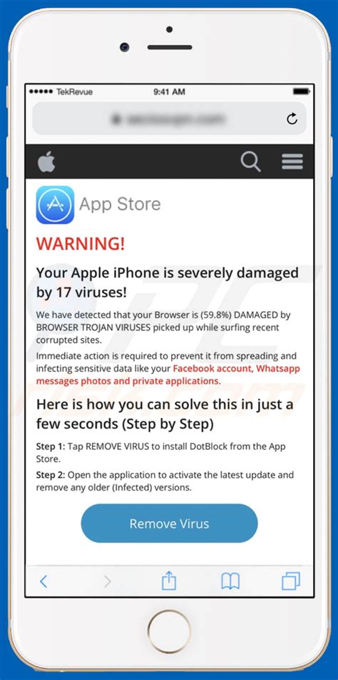 Your Apple Iphone Is Infected By 17 Viruses Pop Up Scam Mac Your Apple Iphone Is Infected By 17 Viruses Pop Up Scam Mac