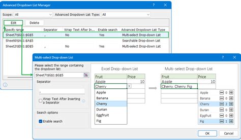 Advanced Uses of Drop-Down Lists in Excel