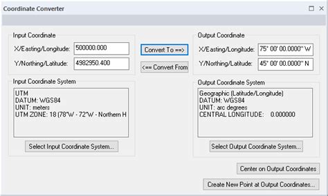 Advantages of Coordinate Conversion