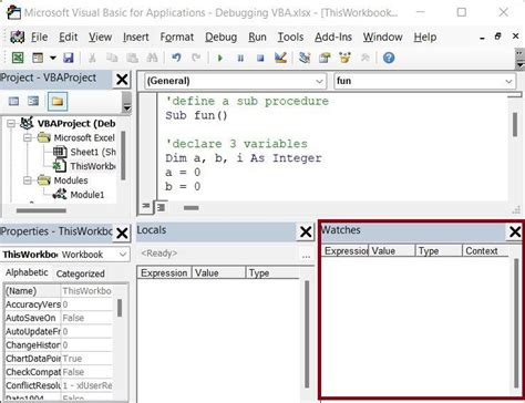 Debugging VBA Code 8