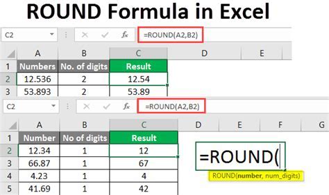 Excel rounding functions