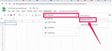 Google Sheets Extensions