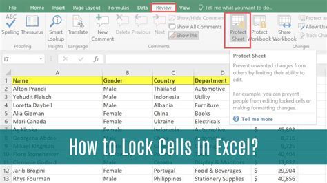 Locking Images in Excel Cells Steps