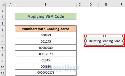 Methods for Removing Leading Zeroes in Excel