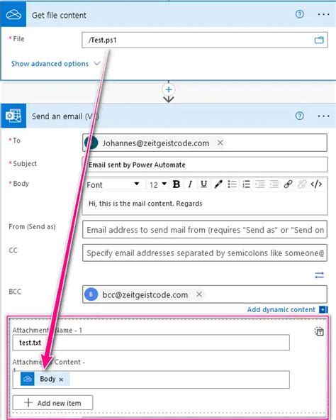 Power Automate Send Email