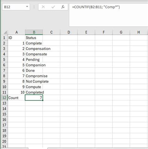 Practical Examples of COUNTIF Filter