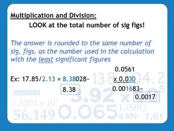 Significant Figures in Complex Calculations