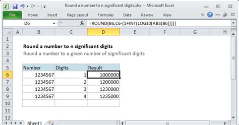 Significant Figures in Excel