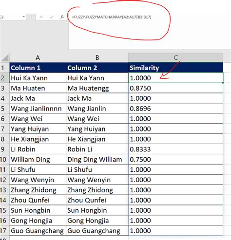 Using Fuzzy Lookup Excel