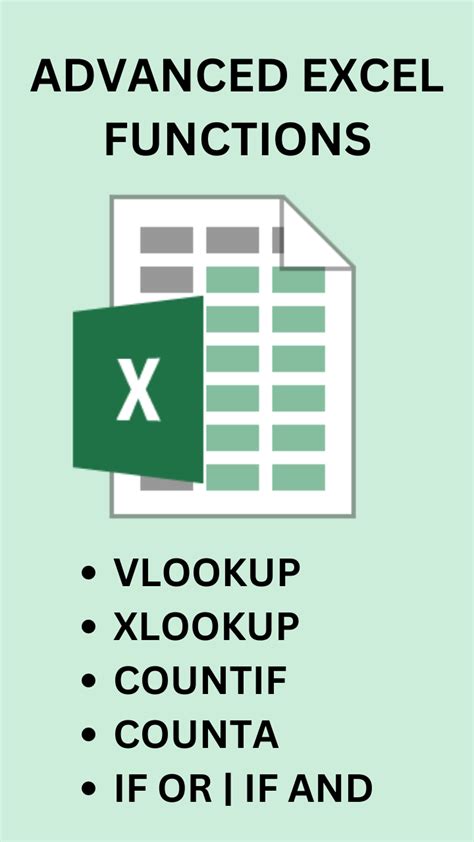 Advanced Excel techniques