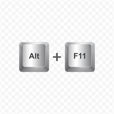 Alt F11 Shortcut