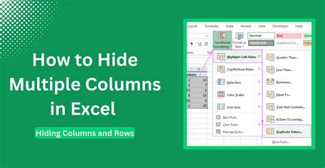 Column Hiding Best Practices