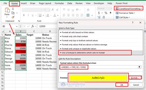Advanced Techniques in Conditional Formatting