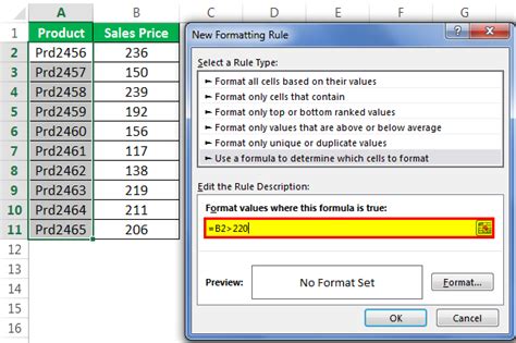 Conditional Formatting with Formulas