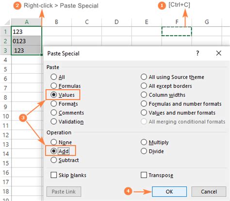 Converting text to numbers