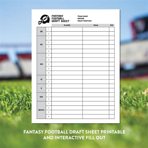 Creating Fantasy Football Draft Tracker
