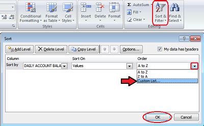 Customizing Lists in Data Validation