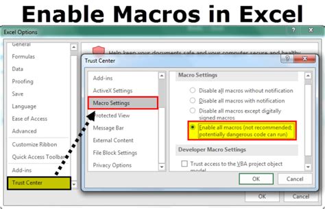 Steps to Enable Macros in Excel