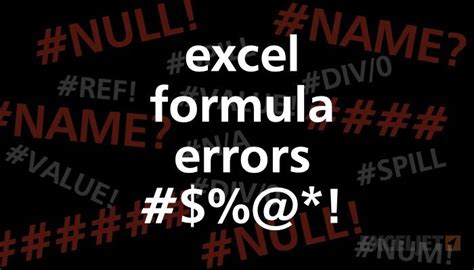 Fixing Formula Errors