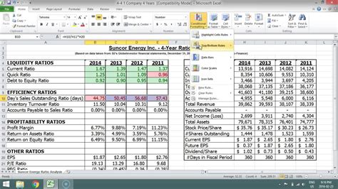 Excel Formulas for Financial Analysis