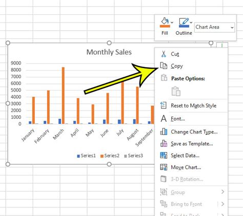 Excel graph save as image formats