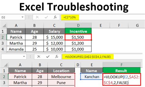 Excel Image Troubleshooting