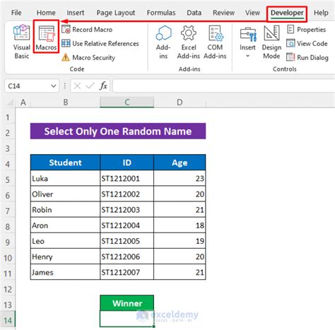 Excel Macro for Random Cell