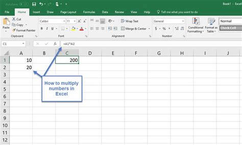 Formulas for Excel Multiplication