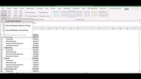Excel Pivot Table Best Practices