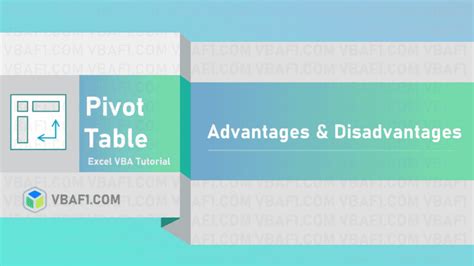 Excel Pivot Table Disadvantages