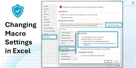 Excel Security Settings Description