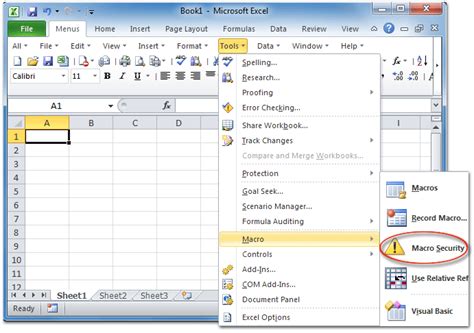 Excel Security Tools and Features
