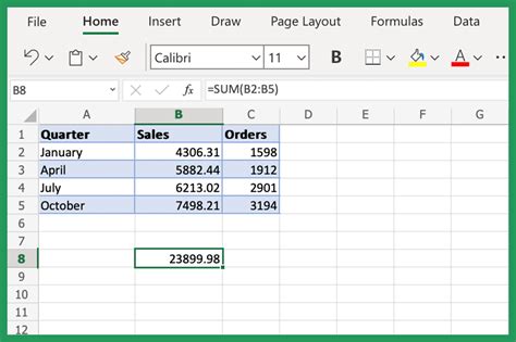 Excel Summation Best Practices