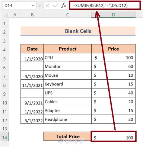 Excel Summation Conditional Sums