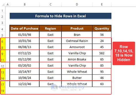 Excel VBA Hide Rows Step by Step