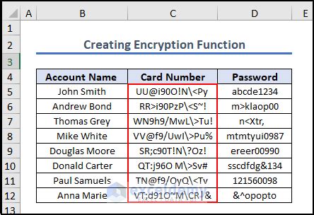 Excel Workbook Encryption