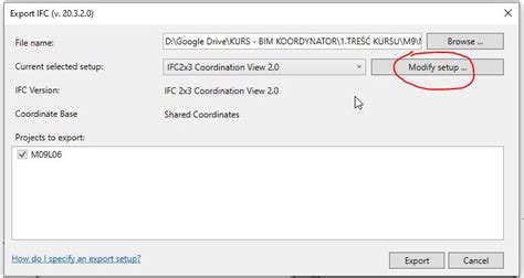 Export Settings
