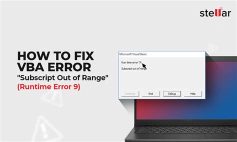 Fix Subscript Out Of Range Error 9