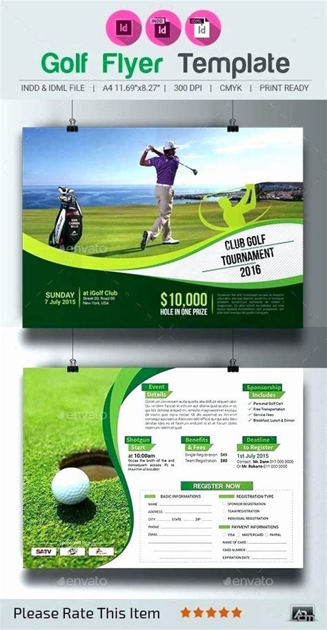 Golf template 6