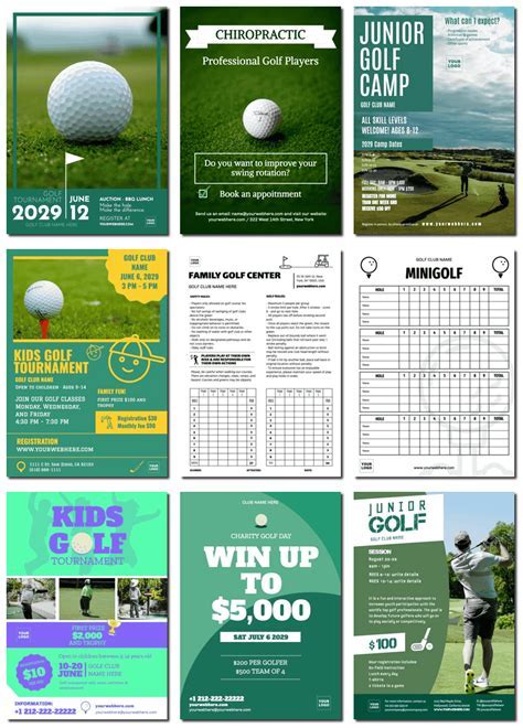 Golf templates benefits