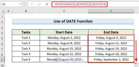 Handling Dates in Formulas and Functions