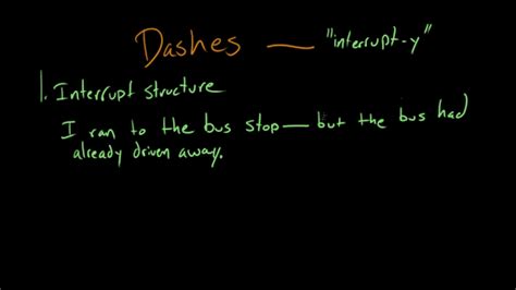 Introduction to Dashes