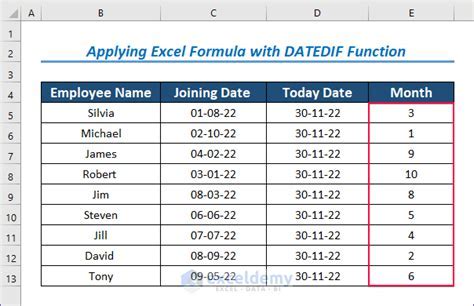 Months calculation tools