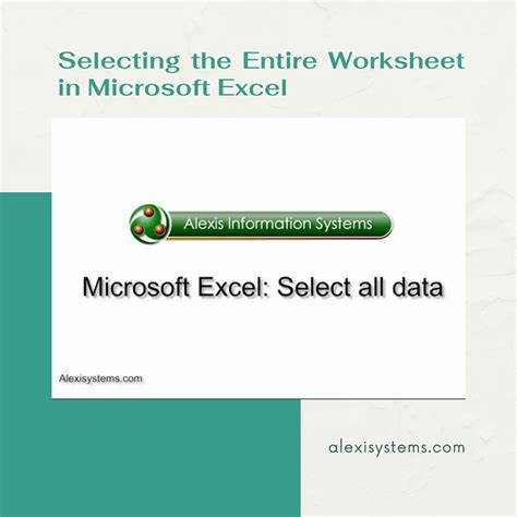 Select Entire Workbook