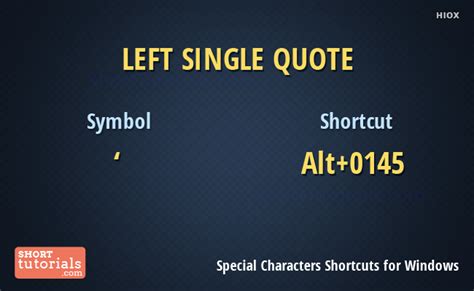 Adding single quotes using shortcuts