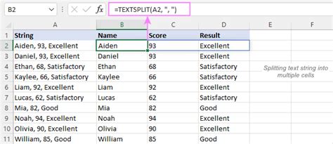 String Splitting in Excel