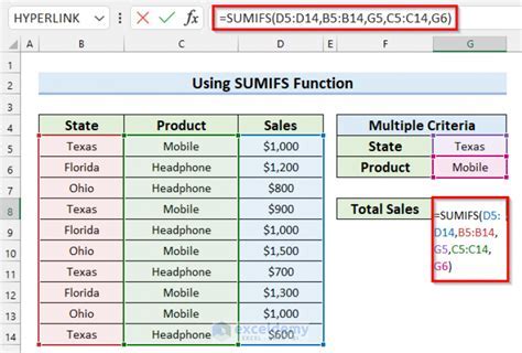 Best practices for using SUMIFS