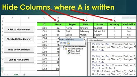 Unhiding Columns Using VBA