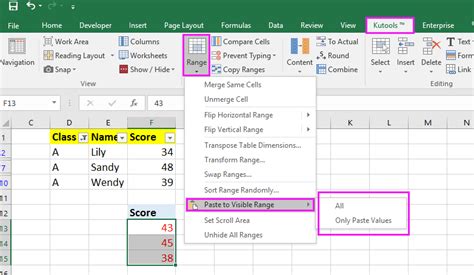 Copying Visible Cells